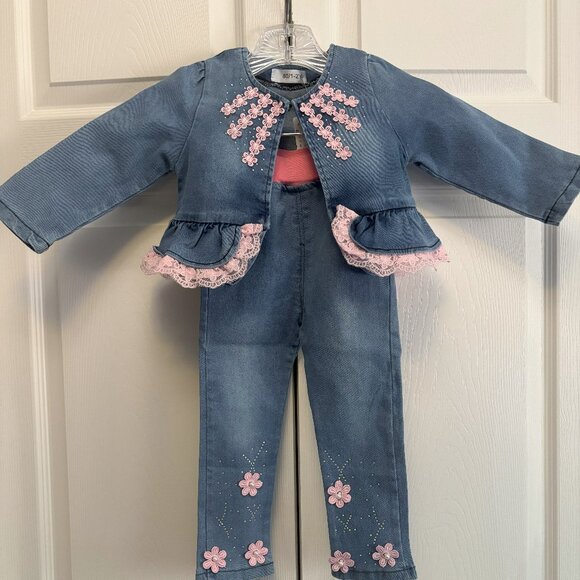 NWT, Toddler Girl Jacket and Pants Size 1-2 years. - Picture 1 of 7